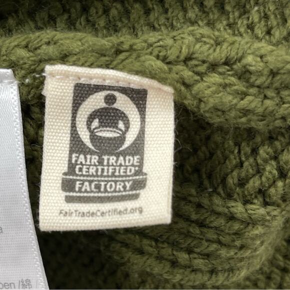 Madewell Cable-Knit V-Neck Crop Chunky Sweater in Loren Green Size Small 2023 - Picture 11 of 13